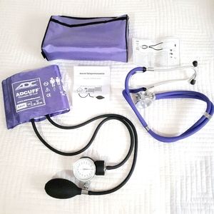 NEW ADC Pro's Combo II SR Adult Pocket Aneroid/Scope Kit with Case, Purple